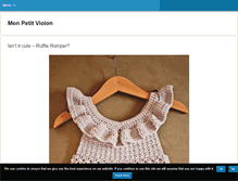 Tablet Screenshot of monpetitviolon.com